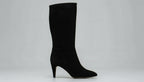 WYLD & CO Suede Tapered Heel Boots
