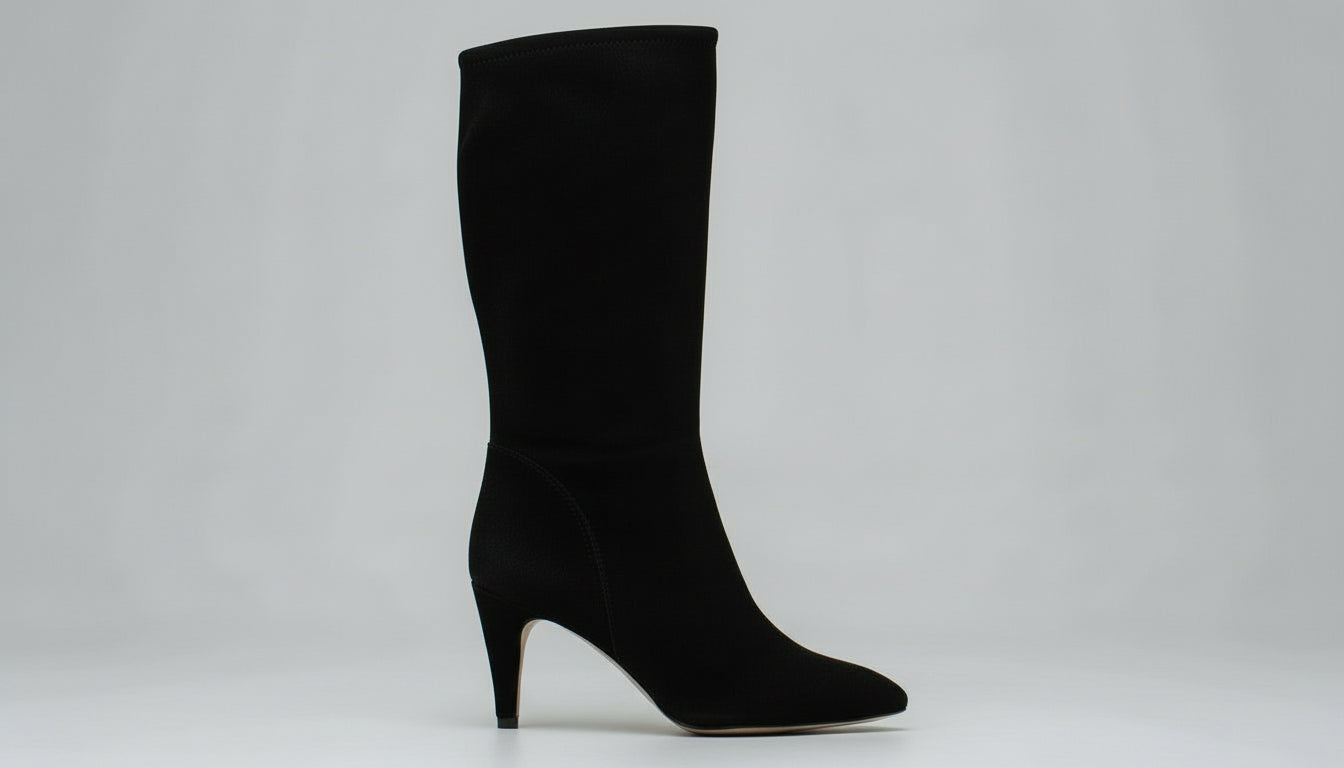 WYLD & CO Suede Tapered Heel Boots
