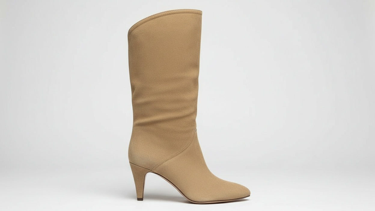 WYLD & CO Suede Tapered Heel Boots